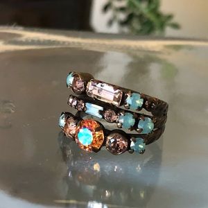 Sorrelli adjustable triple stack 🔥 stone ring